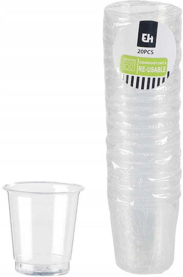 Koopman Ποτήρι μιας Χρήσης Πλαστικό Διάφανο 30ml 20τμχ