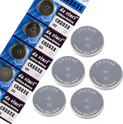 Cr2032 3v Lithium Batteries Set 5 Blister