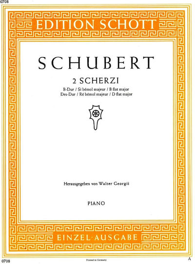 Schott Sohne Franz Schubert 2 Scherzi Σόλο Πιάνο