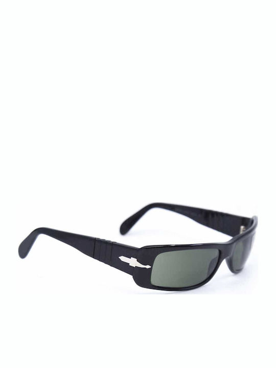 Persol Unisex Sunglasses with Black Frame and Green Lens PO2709S 9531/56