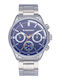 Radiant Ανδρικό Ρολόι 44mm Μπαταρίας με Μπλε Μεταλλικό Μπρασελέ