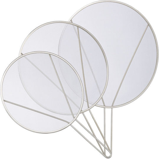 Relaxdays Metallisches Splatter Screen für Pfanne 3 Stücke