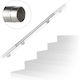 Relaxdays Balustradă Extensibilă Din Oțel Inoxidabil Periat 12.5x7.5x100 Cm Set Complet