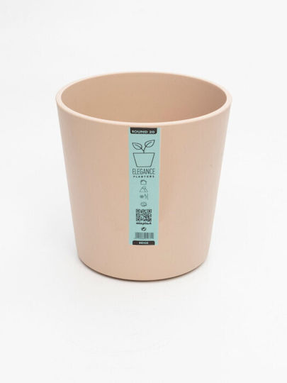 Micplast Pflanzgefäß Elegance Rund 20 Beige