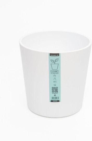 Micplast Ghiveci Elegance Rotund 30 Alb