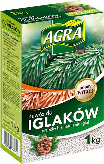 Agra Тор За Иглолистни Дървета Срещу Пожълтяване На Иглички Гранулиран 1 Кг