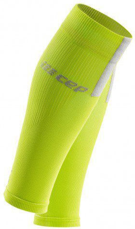 Cep Sleeves Lime Light Gray 3.0 Compression Calf Supports Yellow