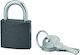 SP Souliotis Padlock Brass With Key 30mm Gray