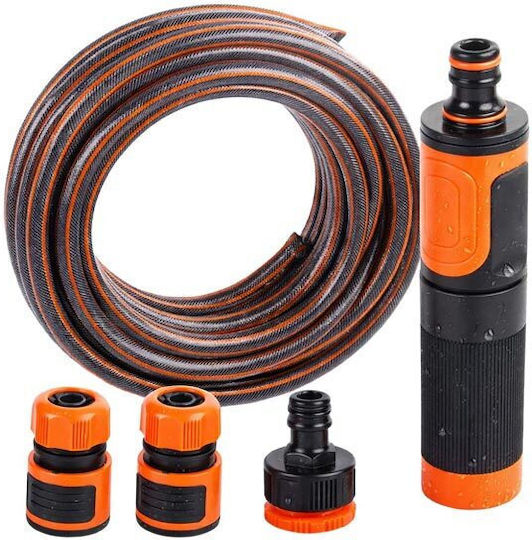 Градински Маркуч За Поливане 1/2" 30m 4 Слоя Пистолет За Поливане 7 Bar Divo Dv