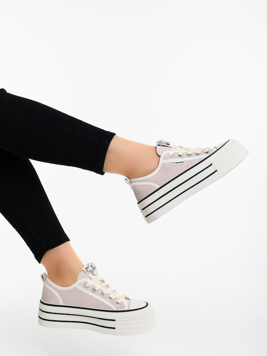 Adidași Flatform Pentru Femei Roz