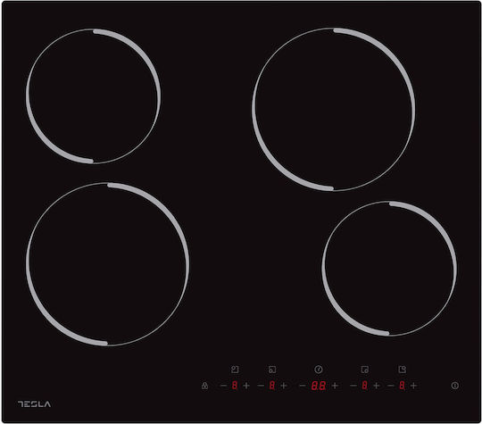 Tesla Ceramic Autonomous Cooktop With Lock Mode 59x52cm