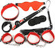 BDSM Kit σε Κόκκινο Χρώμα 7τμχ