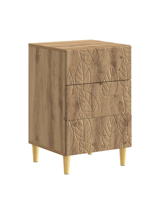 Nachttisch Holz Braun 43x39.5x66.5cm