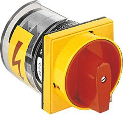Lovato Electric Cam Switch 0-1 3p 32a Built-in Yellow Red Lockable Knob 7gn3210u25