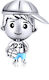 Сребърен Charm 925 Family Baby Boy