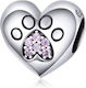 Ασημενιο Charm 925 Heart Pet Paw