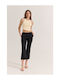 Women's Fabric Trousers Black