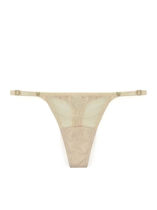 Guess Γυναικείο String Σομόν