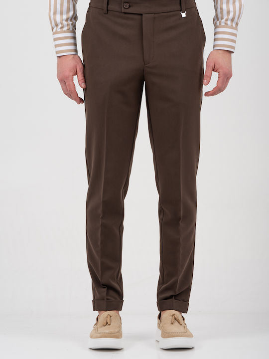 Παντελόνι σε Slim Εφαρμογή Diverso Brown1