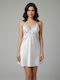 Milena by Paris Summer Bridal Women's Nightgown White 003466-White