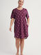 Vienetta Secret Summer Women's Nightgown Eggplant