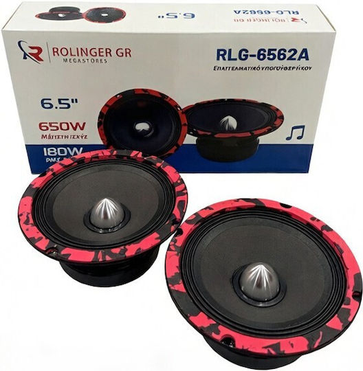 6562A Σετ Ηχεία Αυτοκινήτου 6.5" με 180W RMS (2 Δρόμων)