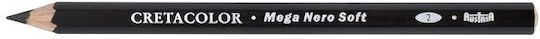 Μολυβι Mega Nero Βαση Λαδι Καρβουνο Kai Σταχτη Soft 175μμ Myth 5,5mm Κουτι 12 Τεμαχιων Cretacolor