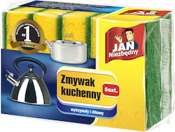 Jan Niezbędny Double-sided Kitchen Dishwashing Sponge 5 Pieces