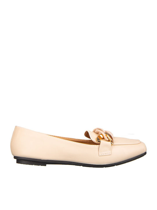 Kalapod Loafers Dama Din Piele În Culoare Bej