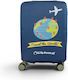 Diplomat Luggage Cover Blue Medium 55-64cm