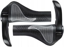 Roxar Ergonomic Mtb Bike Grips Gray-black