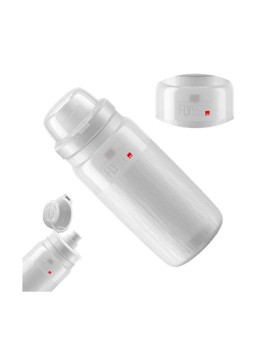 Elite Wasserflasche Kunststoff Radfahren 550ml Transparent