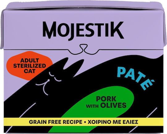 Mojestik Mojestik Nasses Katzenfutter Für Erwachsene Katzen Mit Schweinefleisch Ohne Getreide 100g