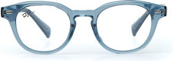 Round Ogo Clear Blue