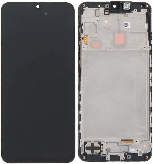 Ersatzbildschirm LCD Mit Touch-Mechanismus Mit Rahmen Samsung Galaxy A16 5G – SM-A166 Schwarz Service Pack