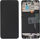 Samsung A105f Galaxy A10 LCD Touch Schwarz mit Rahmen Oem