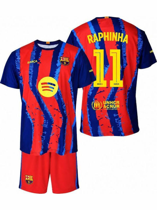Fc Barcelona Raphinha Set Shirt Shorts Junior Box 2025/26 Bc59er