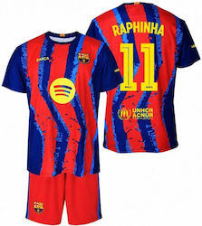 Fc Barcelona Raphinha Set Shirt Shorts Junior Box 2025/26 Bc59er Fc Barcelona Raphinha Set Shirt Shorts Junior Box 2025/26 Bc59er