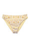 Bikini Slip Ψηλόμεσο Χρυσό
