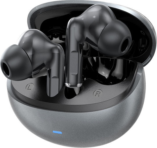 Celebrat W80 In-ear Bluetooth Handsfree Ακουστικά με Αντοχή στον Ιδρώτα και Θήκη Φόρτισης Γκρι