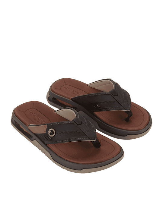 Cartago Men's Flip Flops Brown