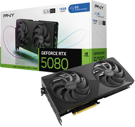 NVidia GeForce RTX 5080 16GB GDDR7 Dual Slim OC Κάρτα Γραφικών
