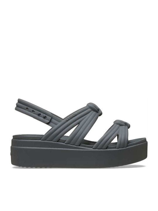 Crocs Brooklyn Platforme Dama Gri