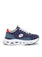 Kids Sports Shoes Running with Hoop & Loop Closure Blue