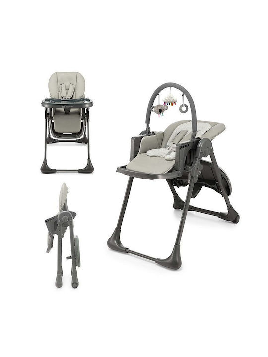 Kinderkraft Tummie Καρεκλάκι Φαγητού Γκρι