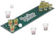 Relaxdays Mini Beer Pong White Dark Green/transparent 6x5x5 Cm