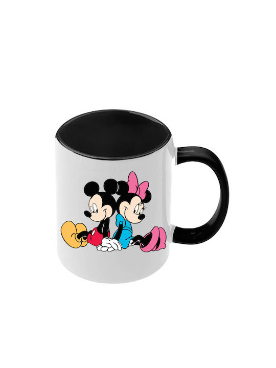 Κούπα Mickey Mouse Μαύρη Λαβή Εσωτερικό