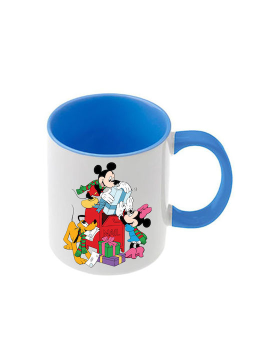 Κούπα Mickey Mouse Γαλάζια Λαβή Εσωτερικό