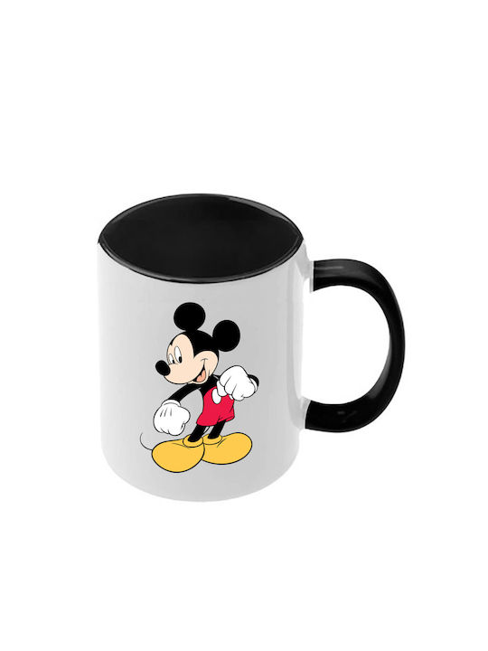 Κούπα Mickey Mouse Μαύρη Λαβή Εσωτερικό