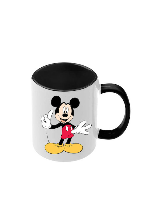 Κούπα Mickey Mouse Μαύρη Λαβή Εσωτερικό